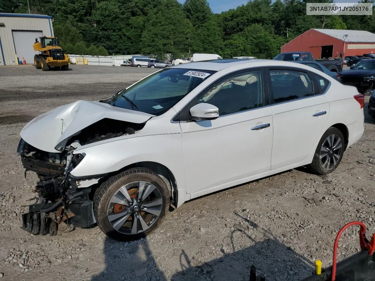 2018 Nissan Sentra S VIN: 3N1AB7AP1JY205176 Lot: 61902924