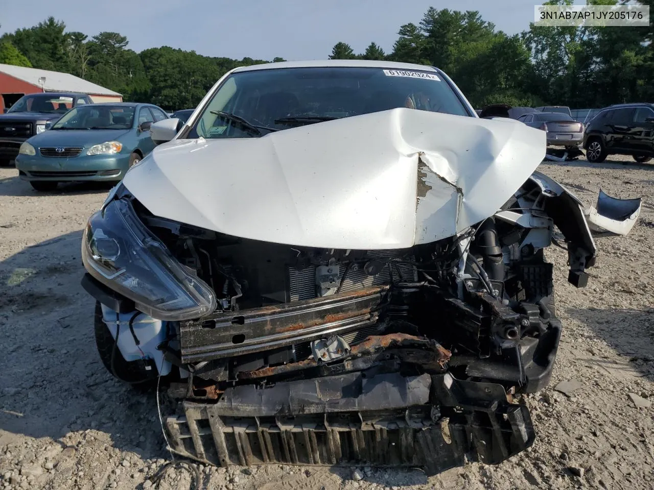 2018 Nissan Sentra S VIN: 3N1AB7AP1JY205176 Lot: 61902924