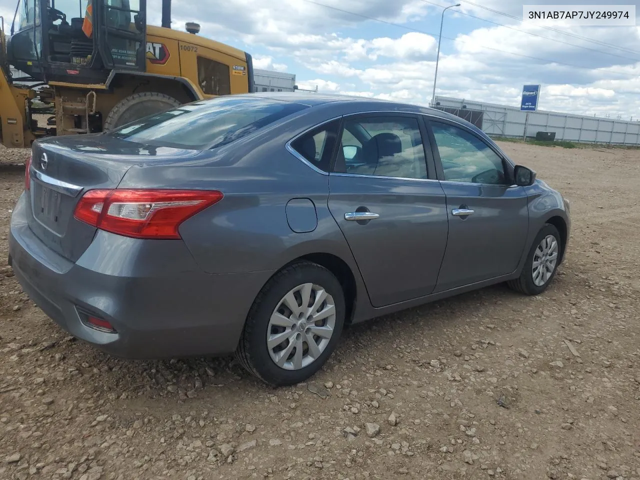 2018 Nissan Sentra S VIN: 3N1AB7AP7JY249974 Lot: 62023804