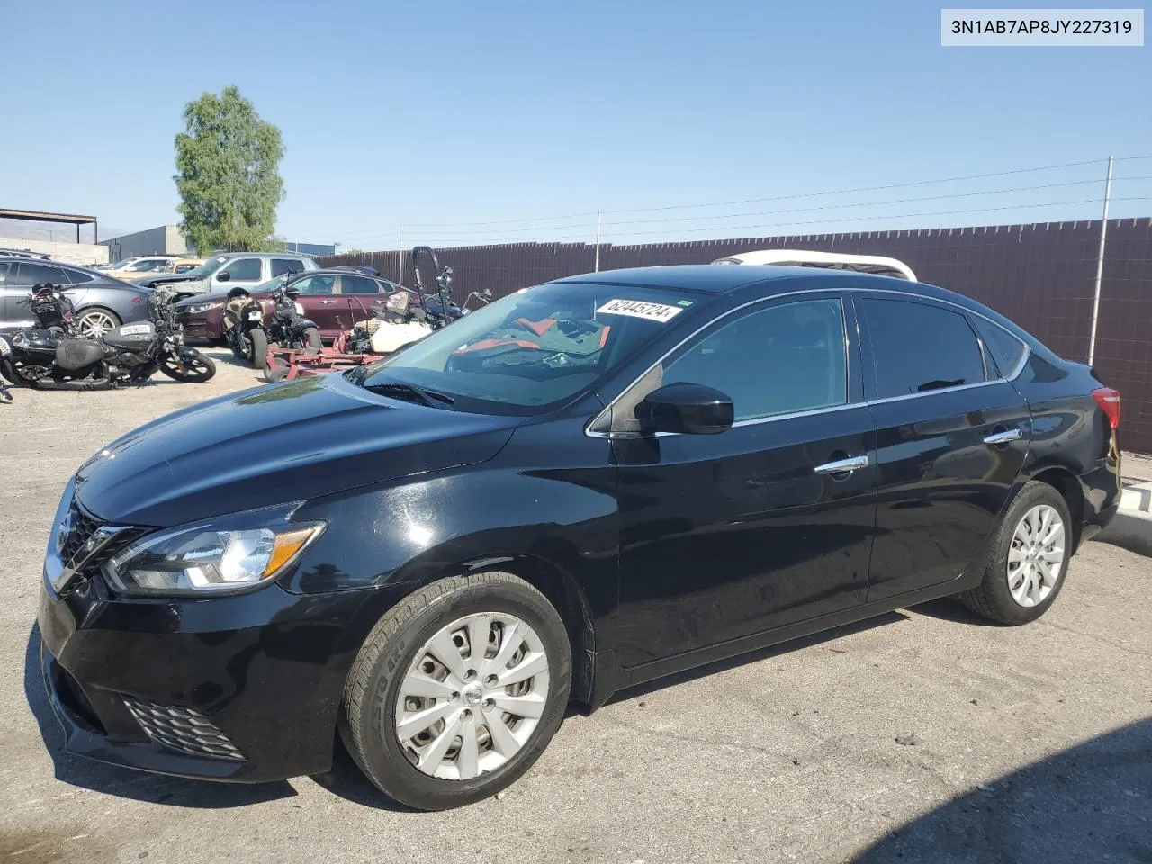 2018 Nissan Sentra S VIN: 3N1AB7AP8JY227319 Lot: 62445724