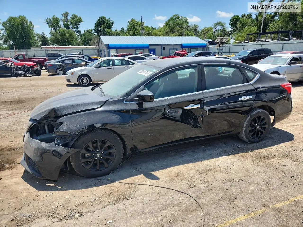3N1AB7APXJY280796 2018 Nissan Sentra S