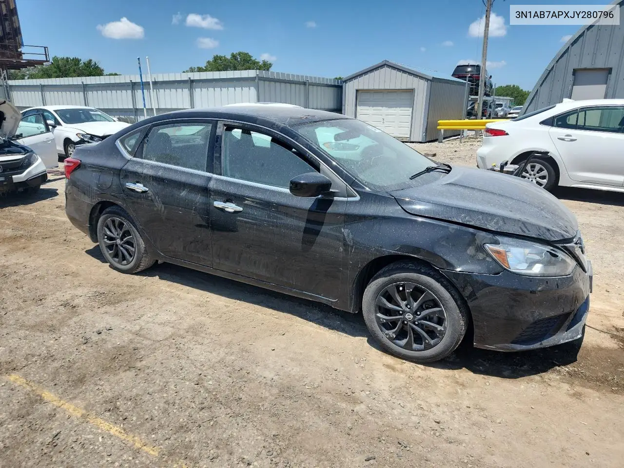 3N1AB7APXJY280796 2018 Nissan Sentra S