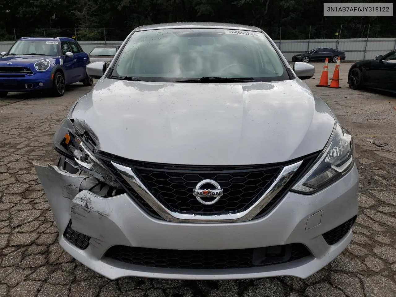 2018 Nissan Sentra S VIN: 3N1AB7AP6JY318122 Lot: 64603334