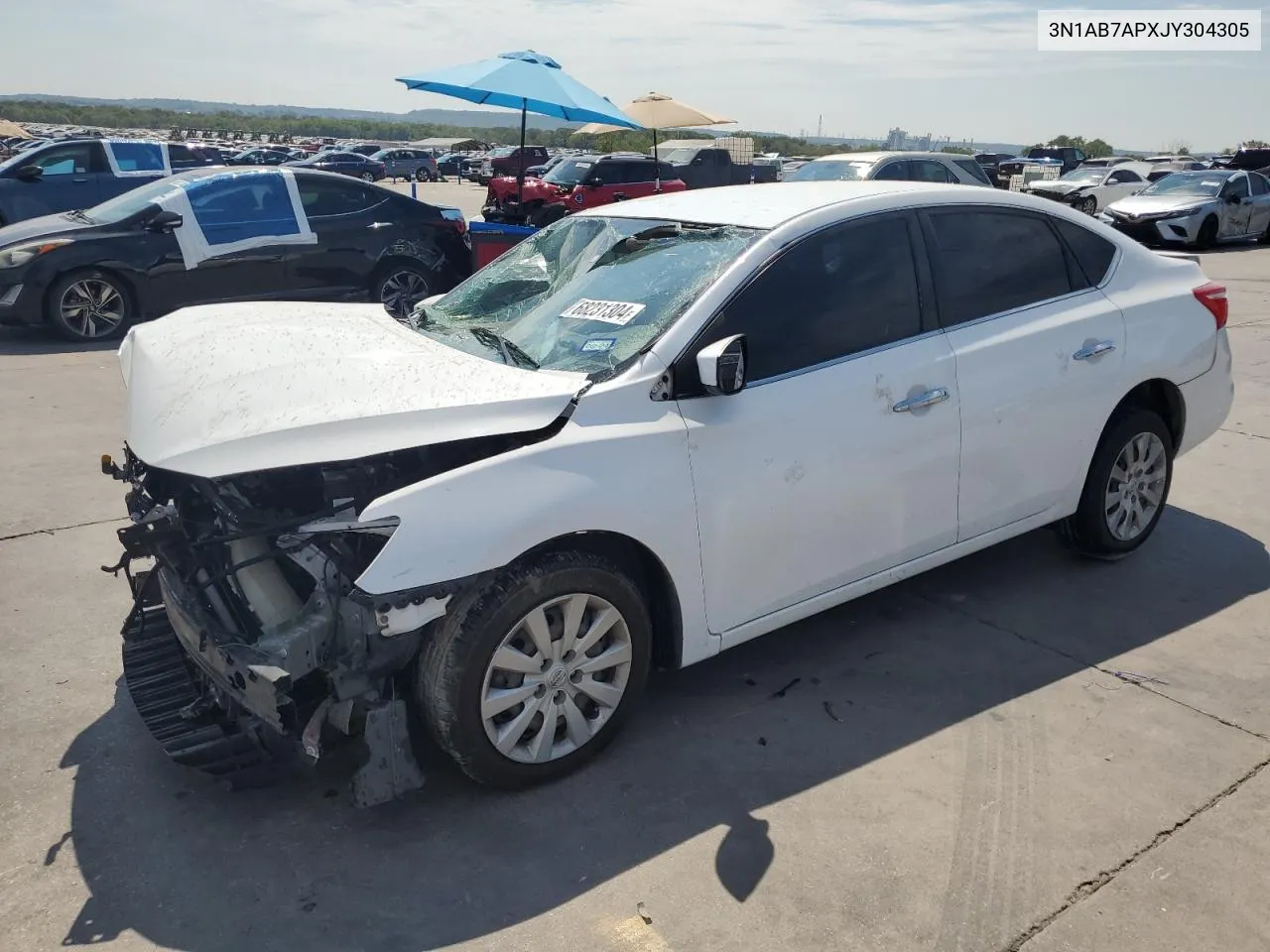 2018 Nissan Sentra S VIN: 3N1AB7APXJY304305 Lot: 68231304