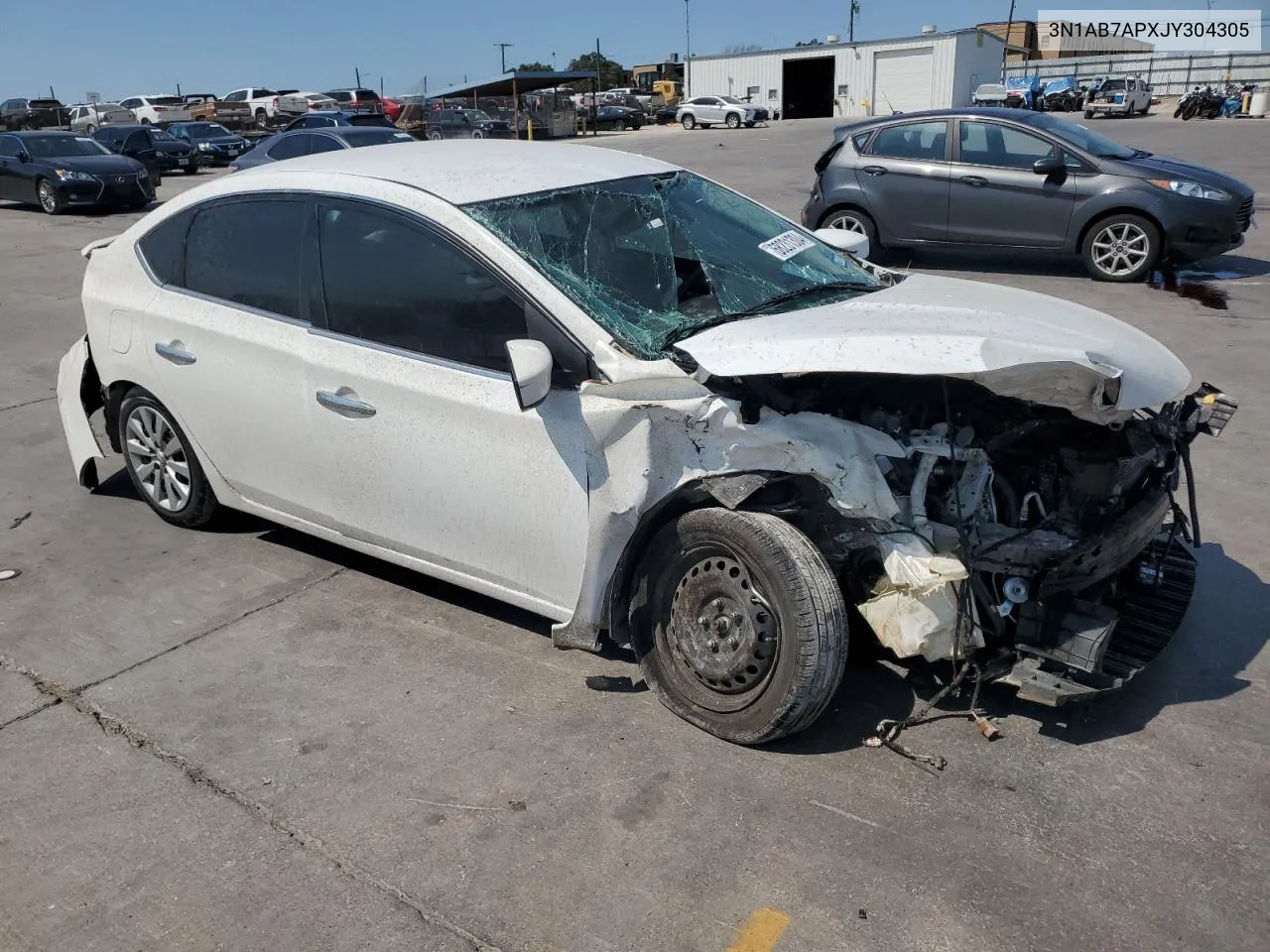 2018 Nissan Sentra S VIN: 3N1AB7APXJY304305 Lot: 68231304