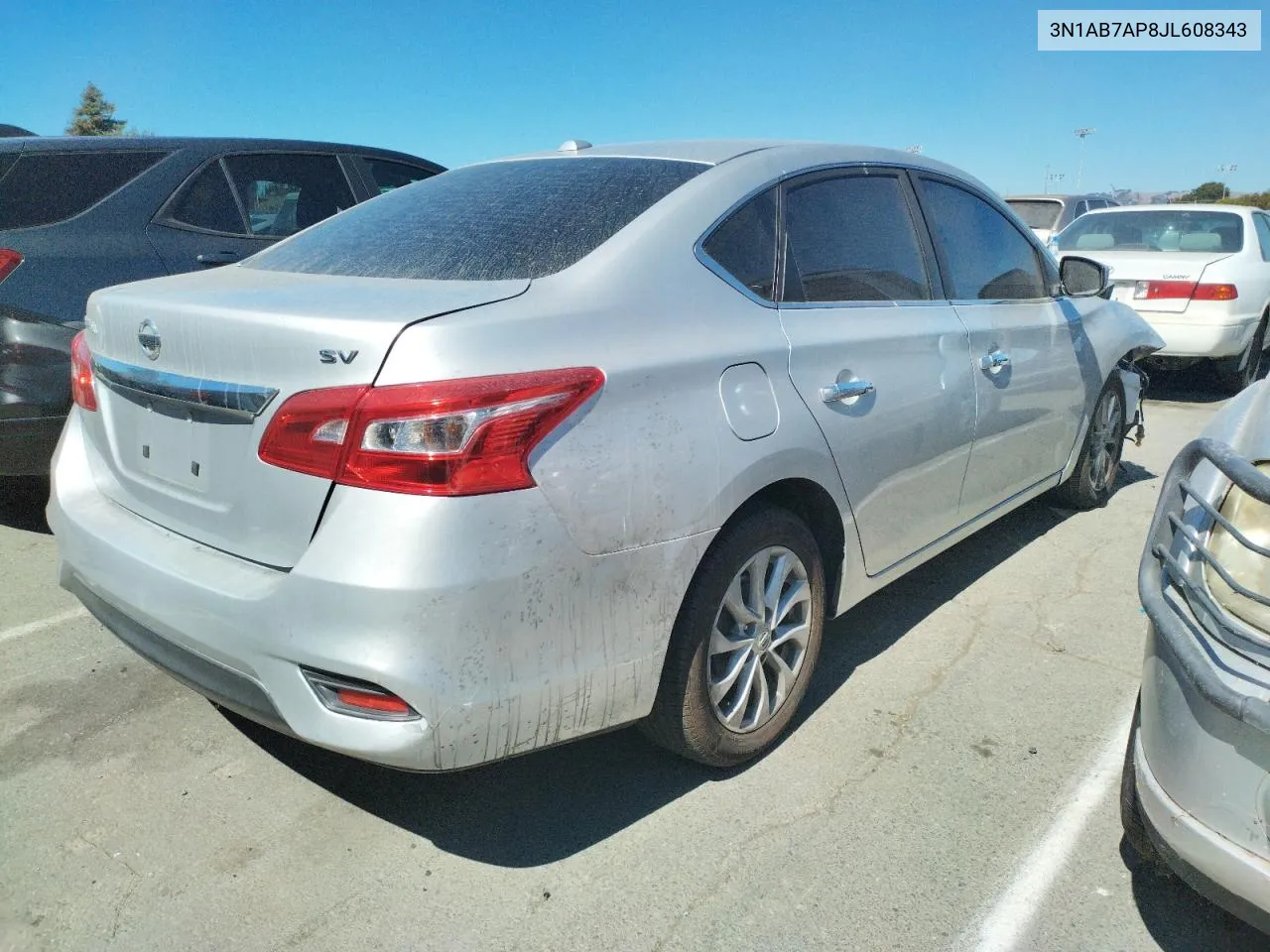 3N1AB7AP8JL608343 2018 Nissan Sentra S