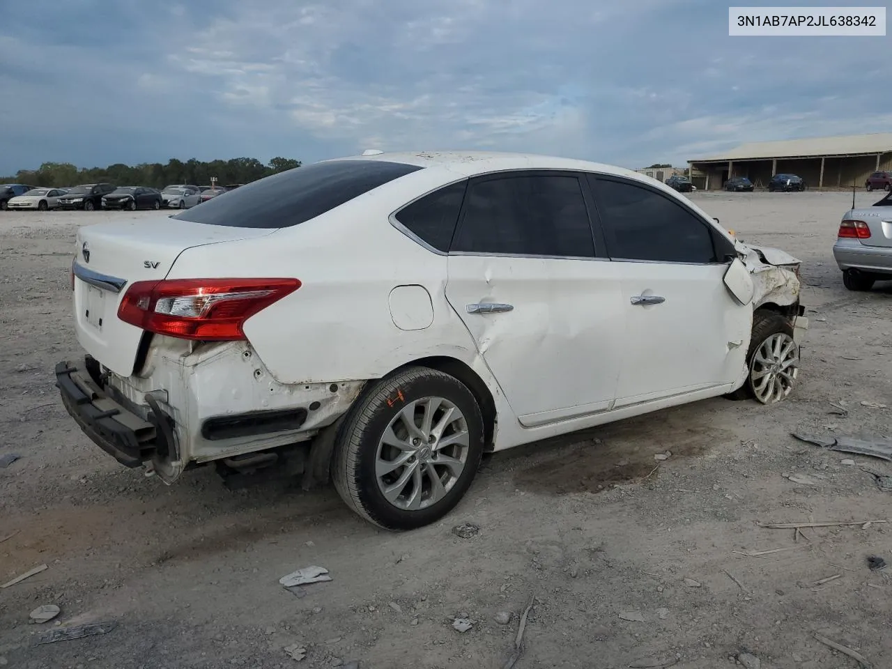 2018 Nissan Sentra S VIN: 3N1AB7AP2JL638342 Lot: 70228514