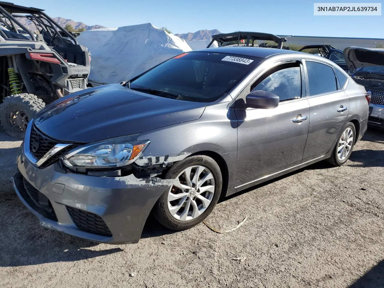 2018 Nissan Sentra S VIN: 3N1AB7AP2JL639734 Lot: 77338843