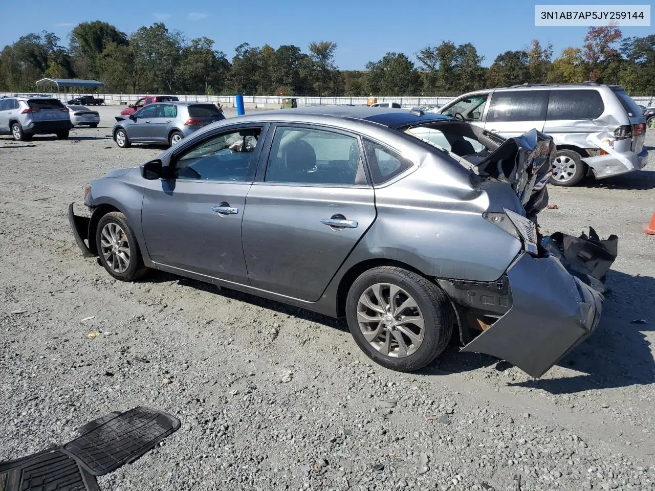 3N1AB7AP5JY259144 2018 Nissan Sentra S