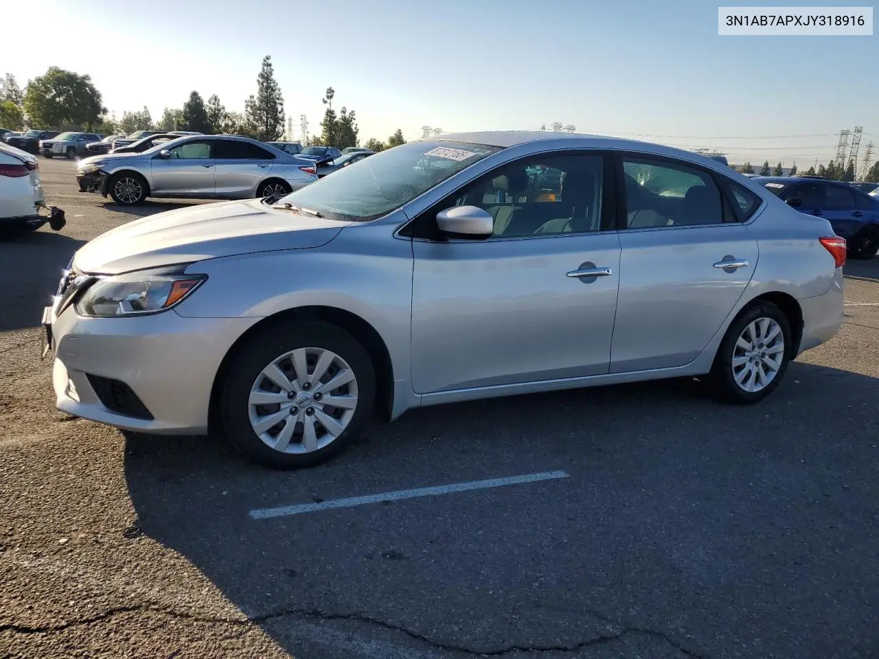 3N1AB7APXJY318916 2018 Nissan Sentra S