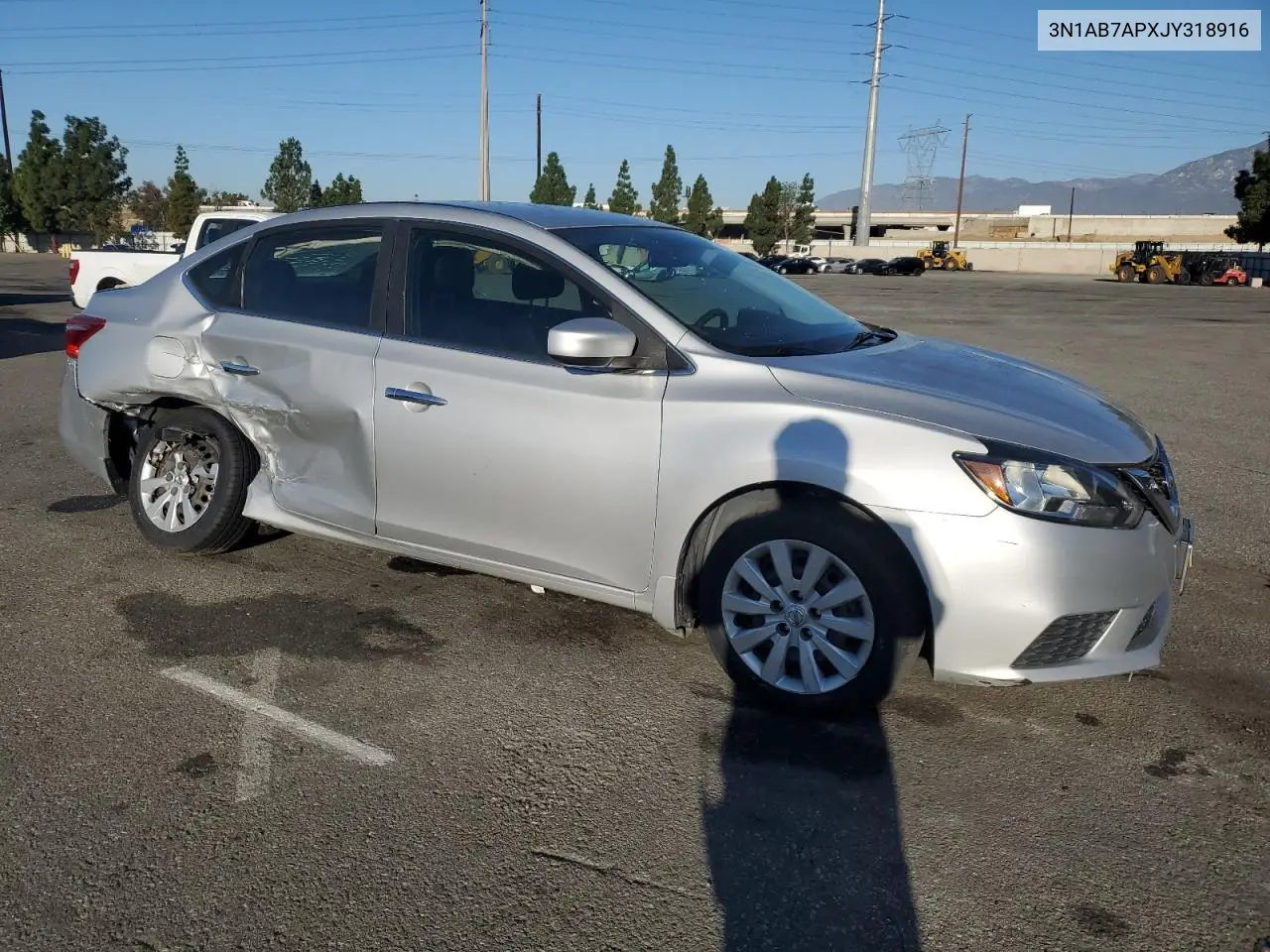 3N1AB7APXJY318916 2018 Nissan Sentra S