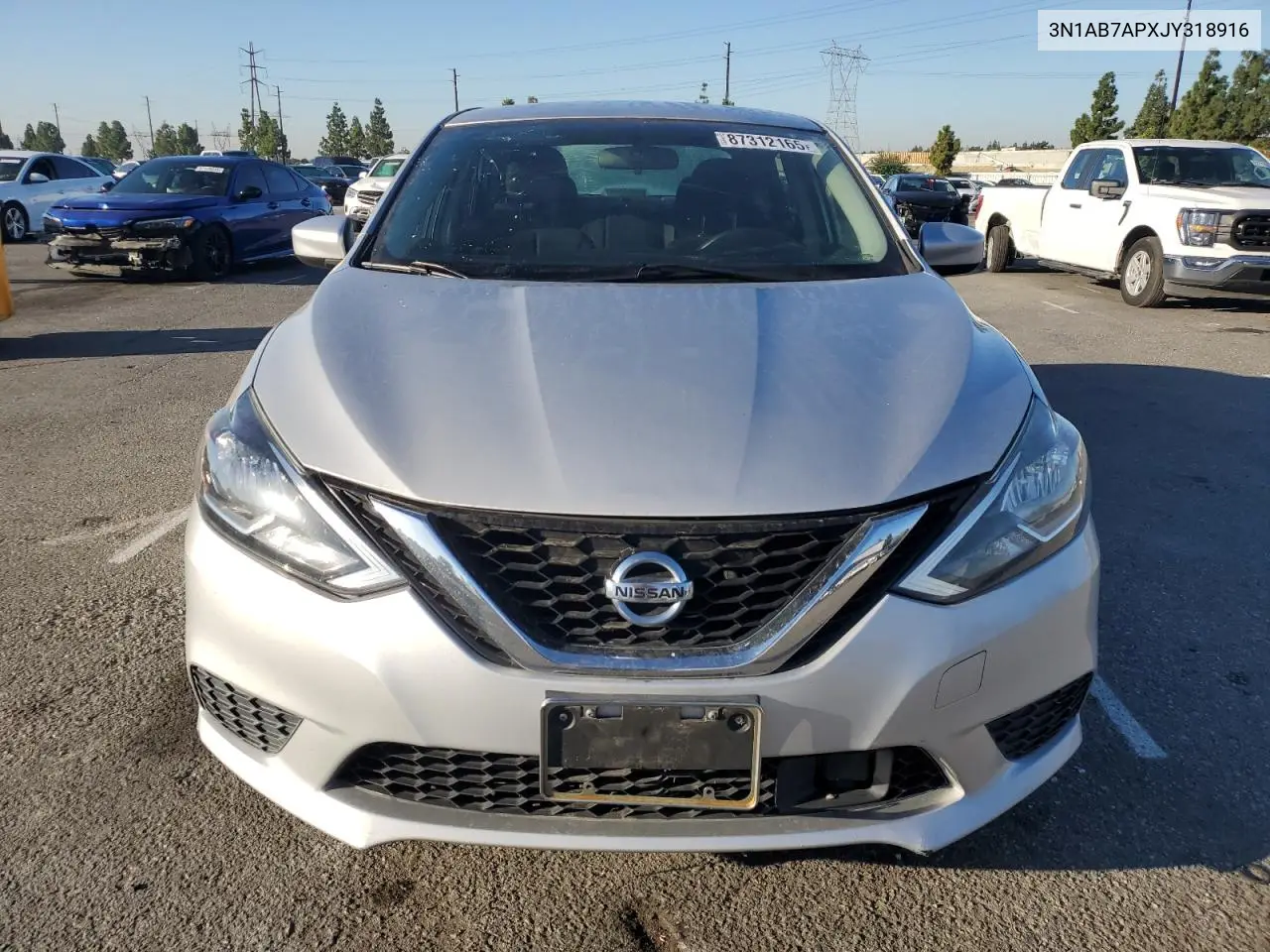 3N1AB7APXJY318916 2018 Nissan Sentra S