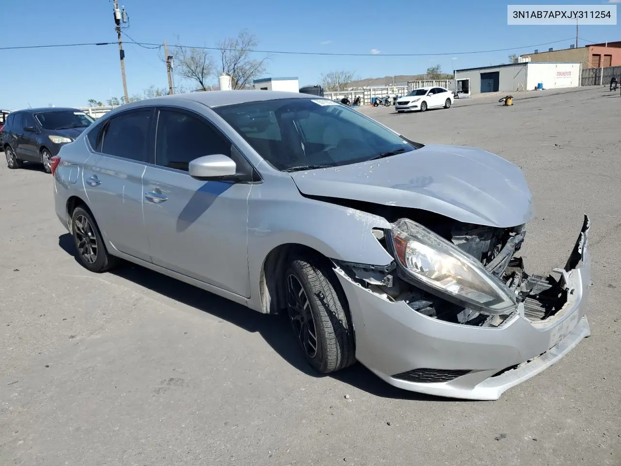 3N1AB7APXJY311254 2018 Nissan Sentra S