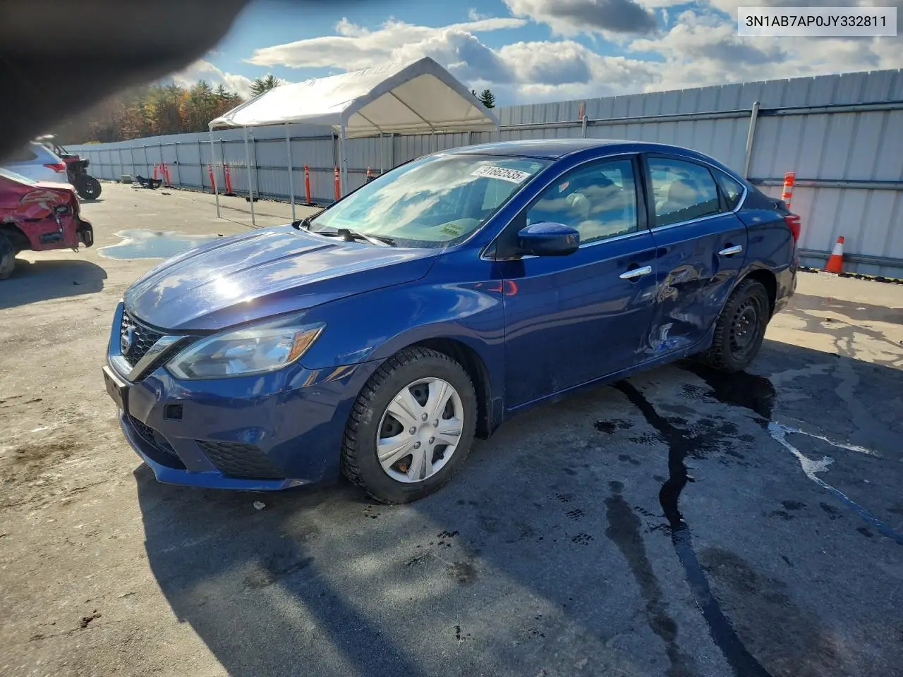 3N1AB7AP0JY332811 2018 Nissan Sentra S