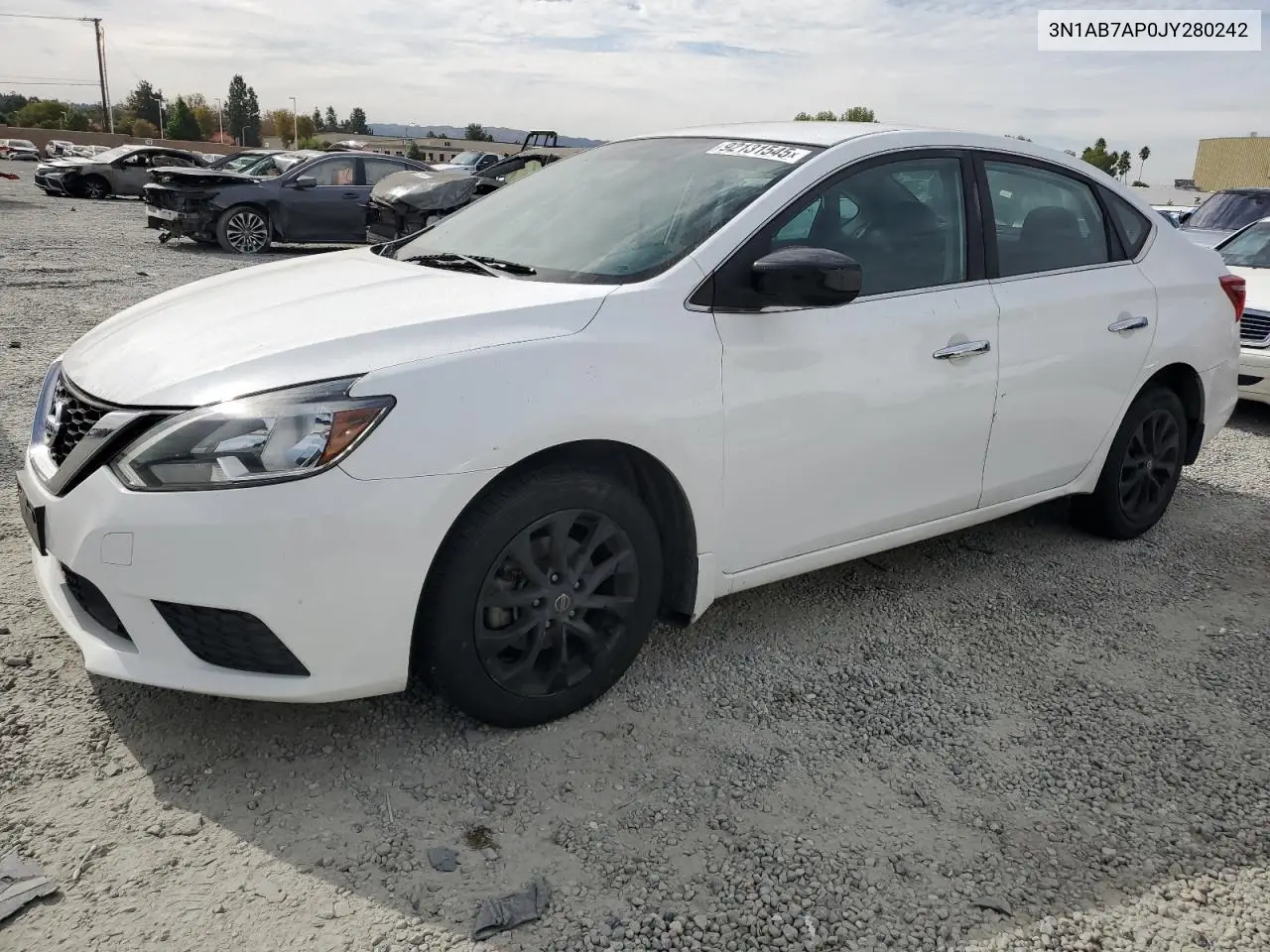 3N1AB7AP0JY280242 2018 Nissan Sentra S