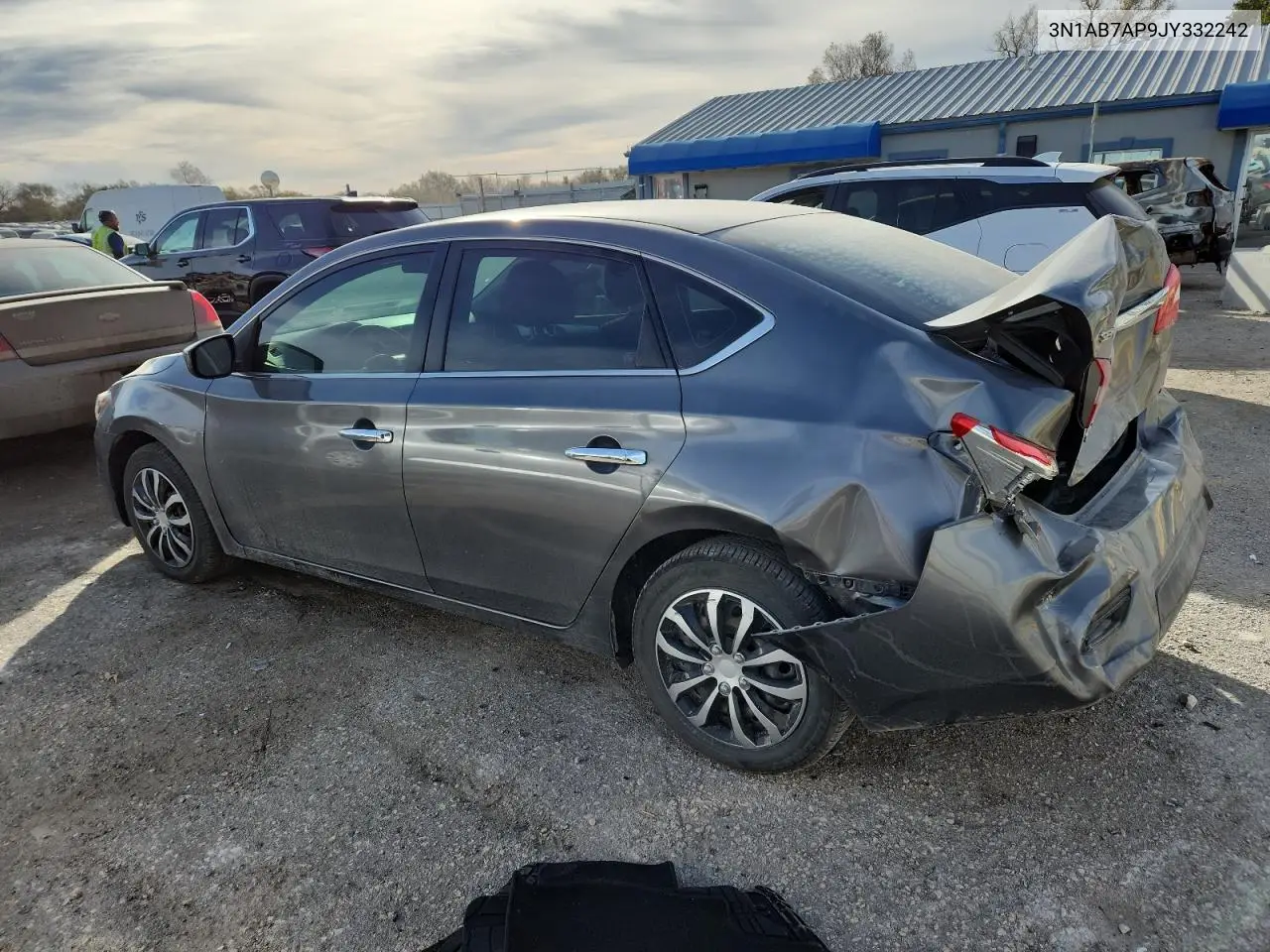 3N1AB7AP9JY332242 2018 Nissan Sentra S