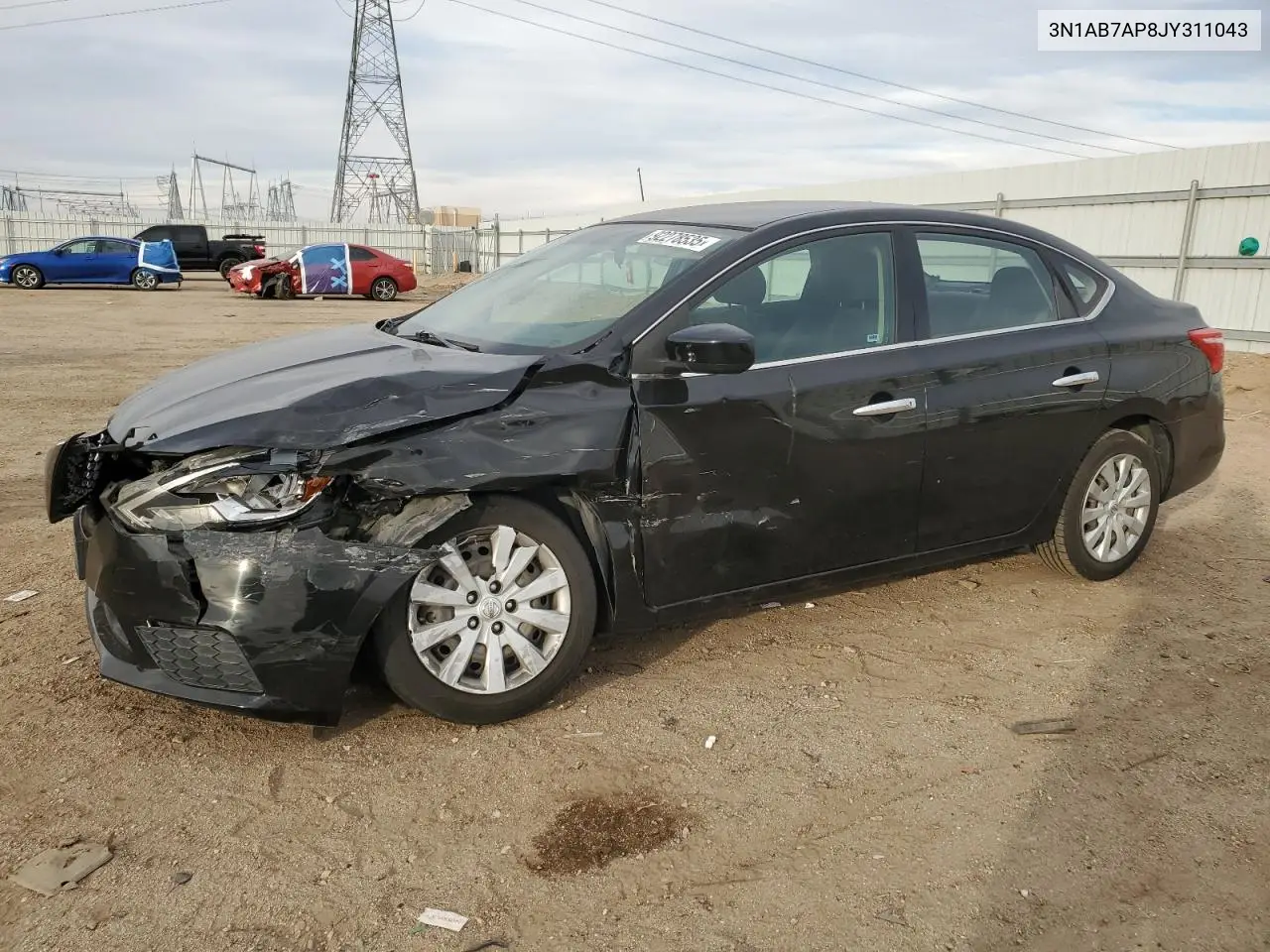 3N1AB7AP8JY311043 2018 Nissan Sentra S