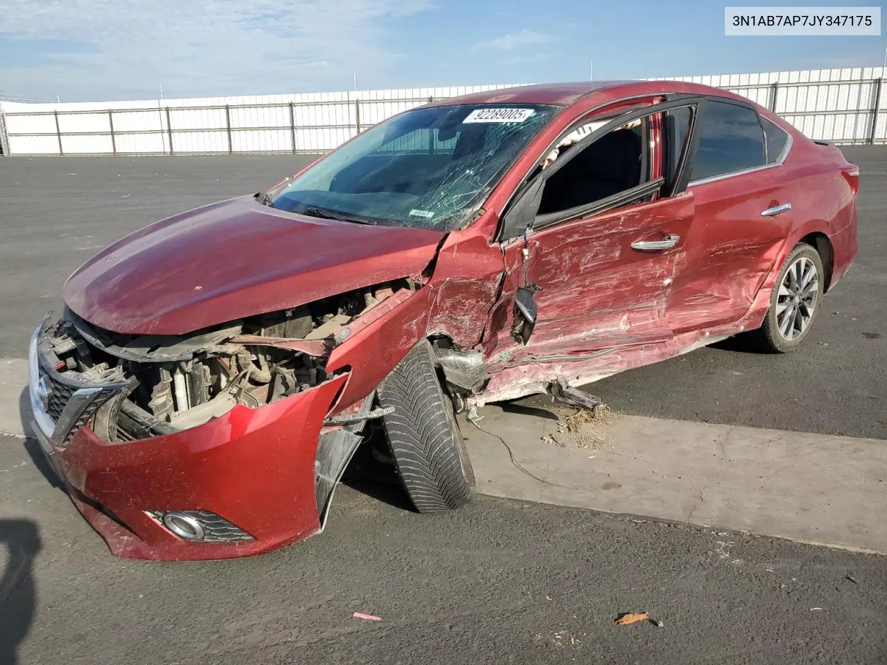 3N1AB7AP7JY347175 2018 Nissan Sentra S
