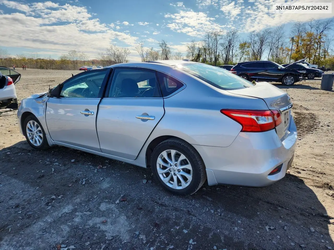 3N1AB7AP5JY204242 2018 Nissan Sentra S
