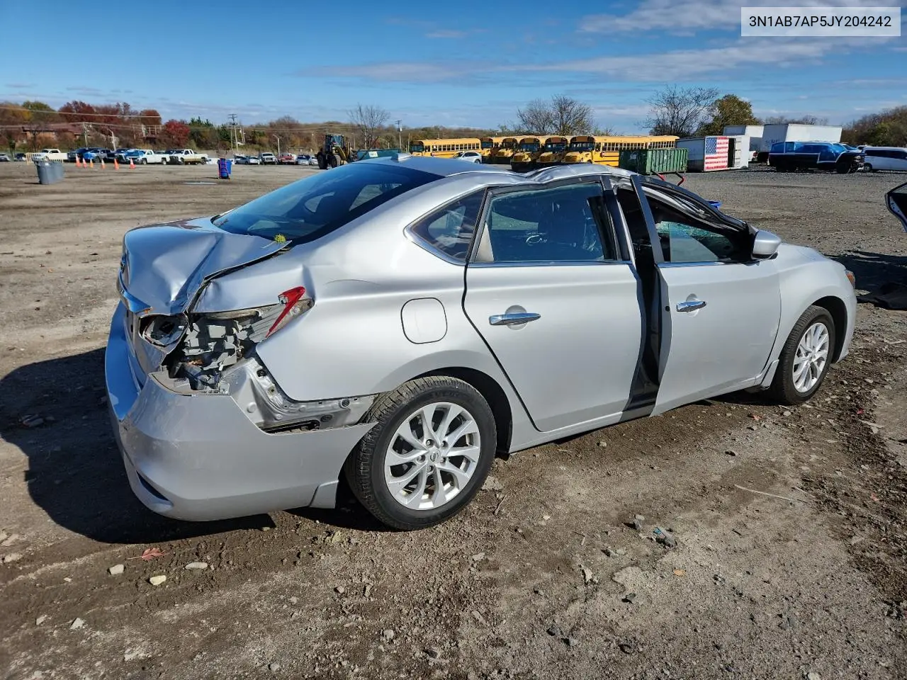 3N1AB7AP5JY204242 2018 Nissan Sentra S