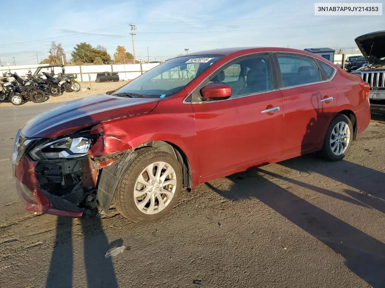 3N1AB7AP9JY214353 2018 Nissan Sentra S