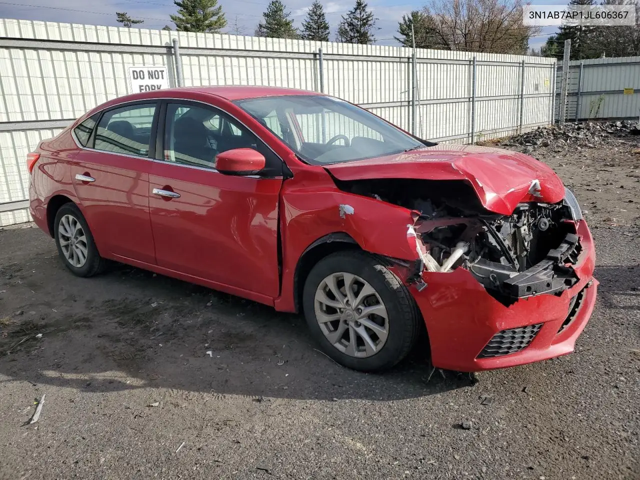 3N1AB7AP1JL606367 2018 Nissan Sentra S