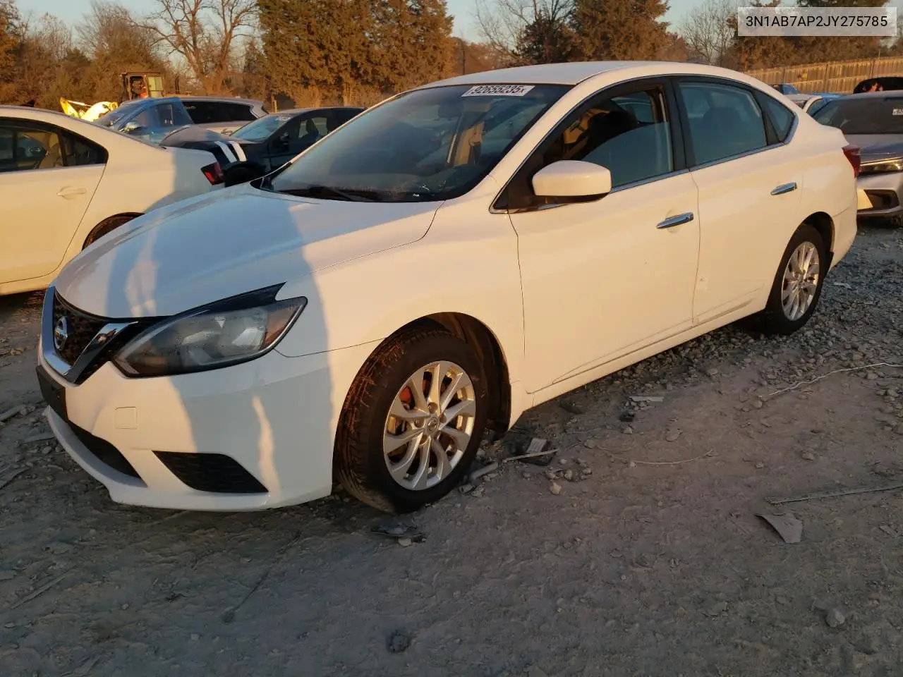 3N1AB7AP2JY275785 2018 Nissan Sentra S