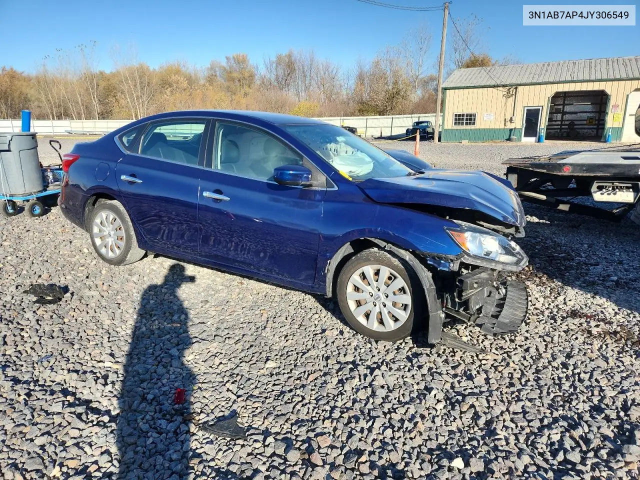 3N1AB7AP4JY306549 2018 Nissan Sentra S