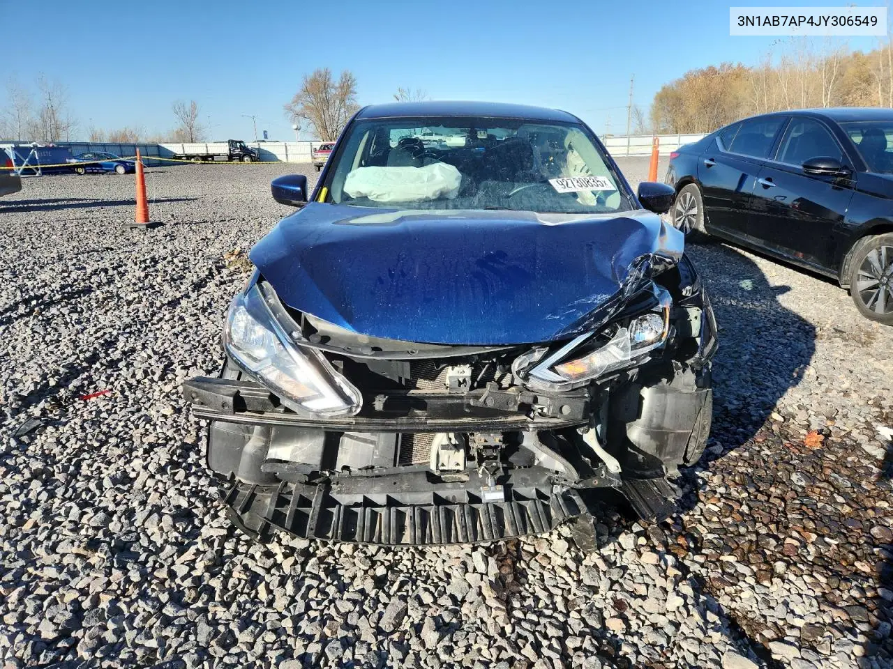 3N1AB7AP4JY306549 2018 Nissan Sentra S