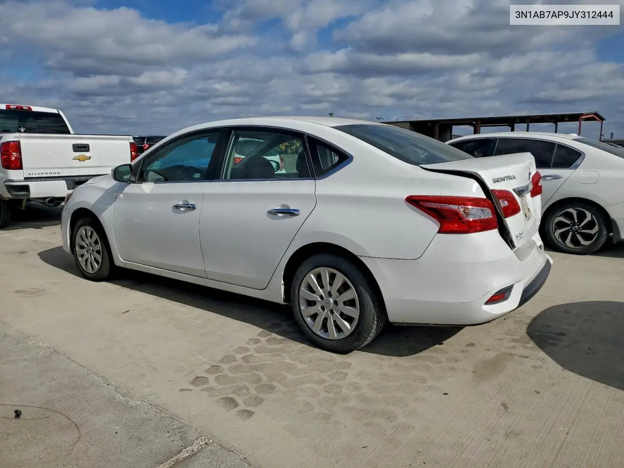 3N1AB7AP9JY312444 2018 Nissan Sentra S
