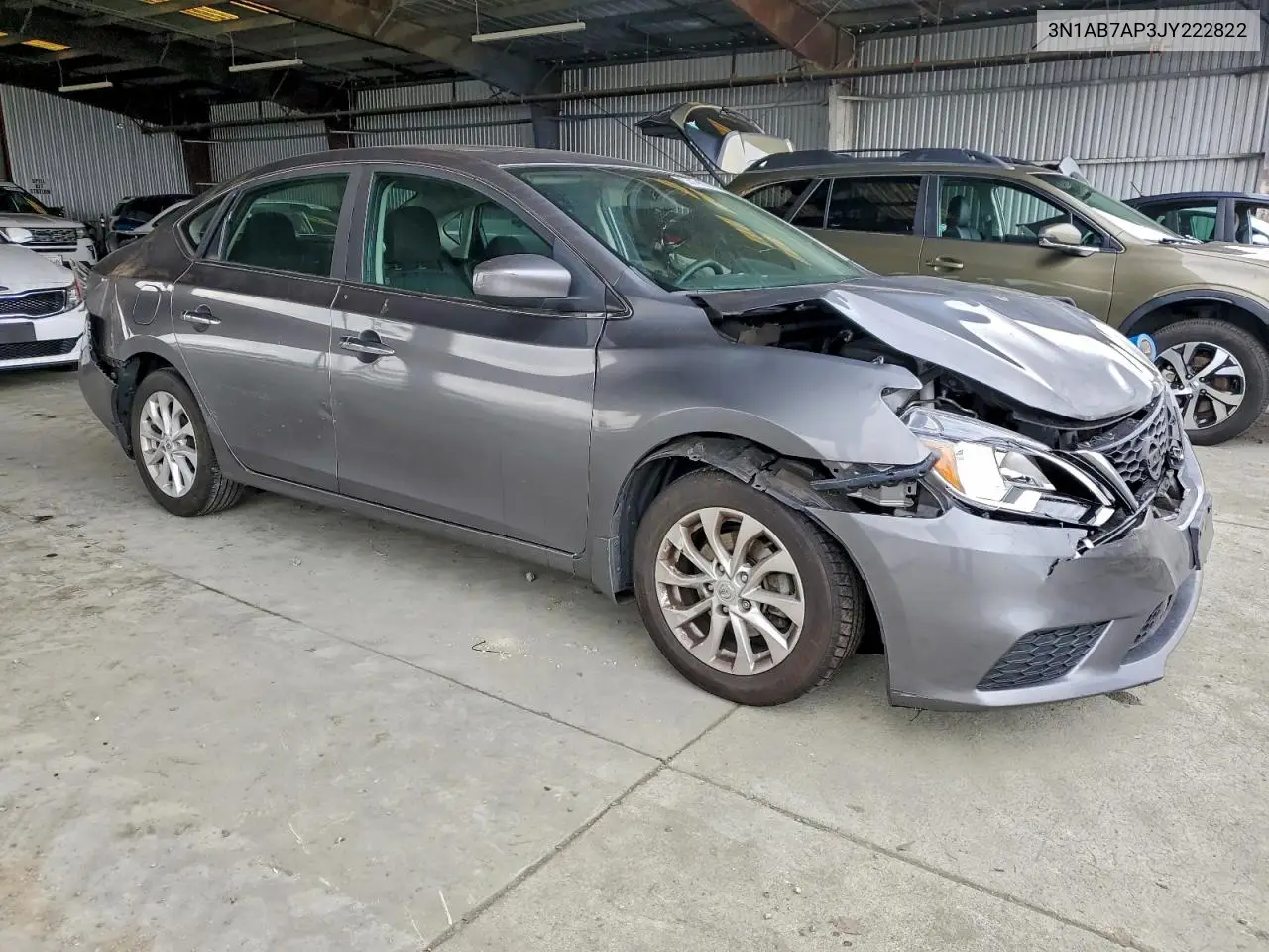 3N1AB7AP3JY222822 2018 Nissan Sentra S