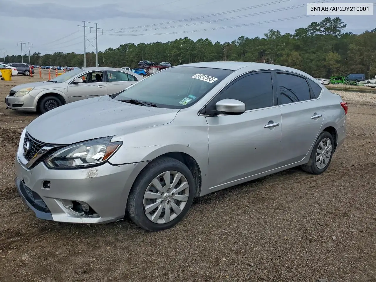 3N1AB7AP2JY210001 2018 Nissan Sentra S