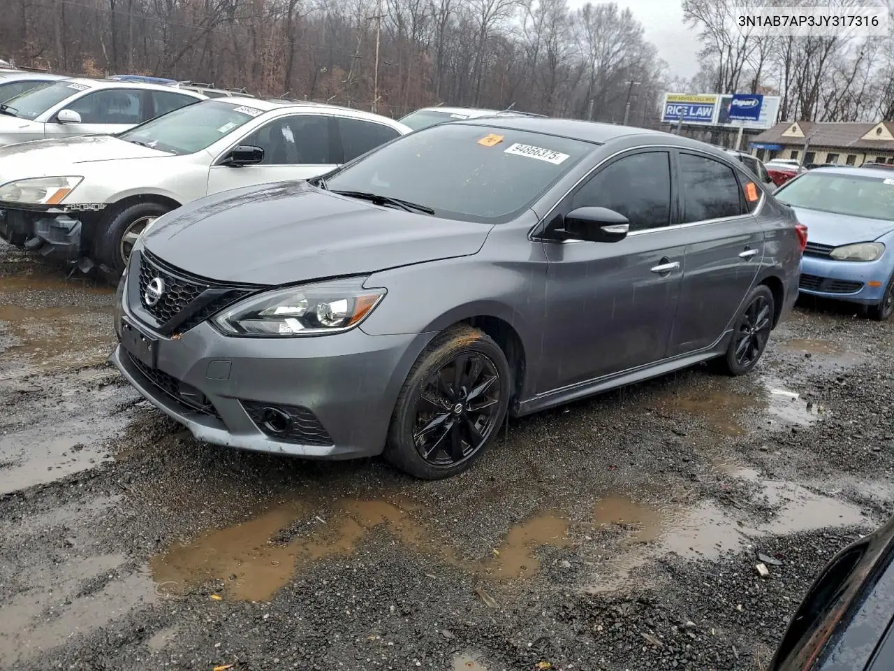 3N1AB7AP3JY317316 2018 Nissan Sentra S