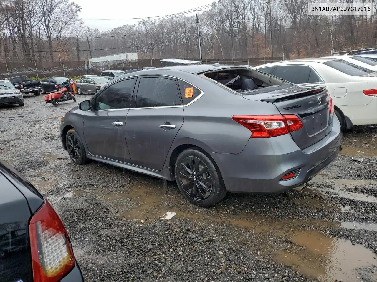 3N1AB7AP3JY317316 2018 Nissan Sentra S