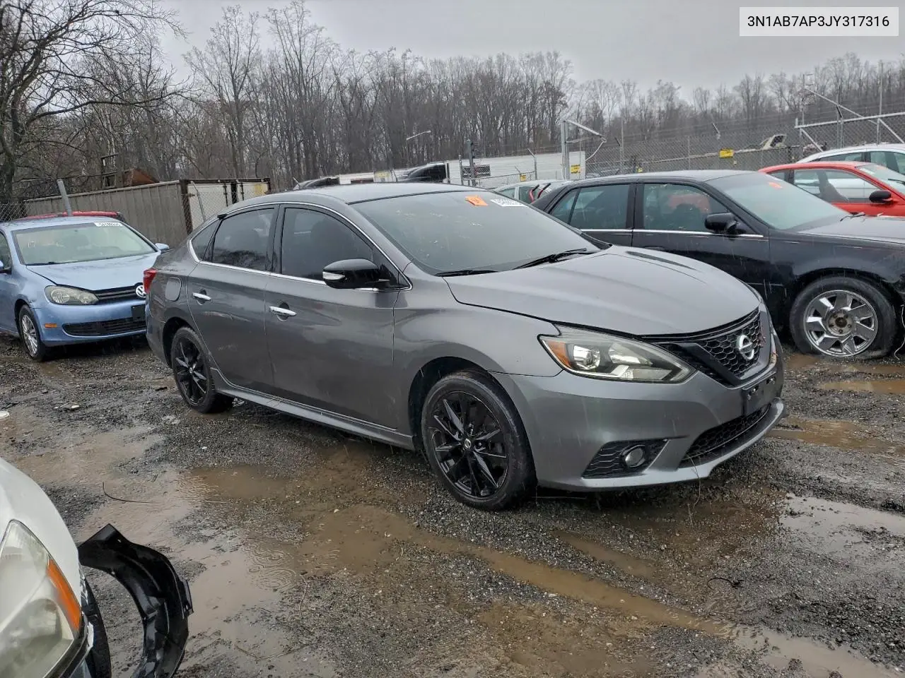 3N1AB7AP3JY317316 2018 Nissan Sentra S
