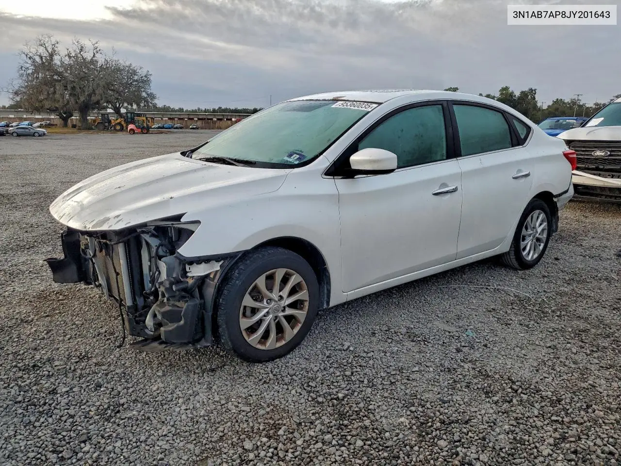 3N1AB7AP8JY201643 2018 Nissan Sentra S