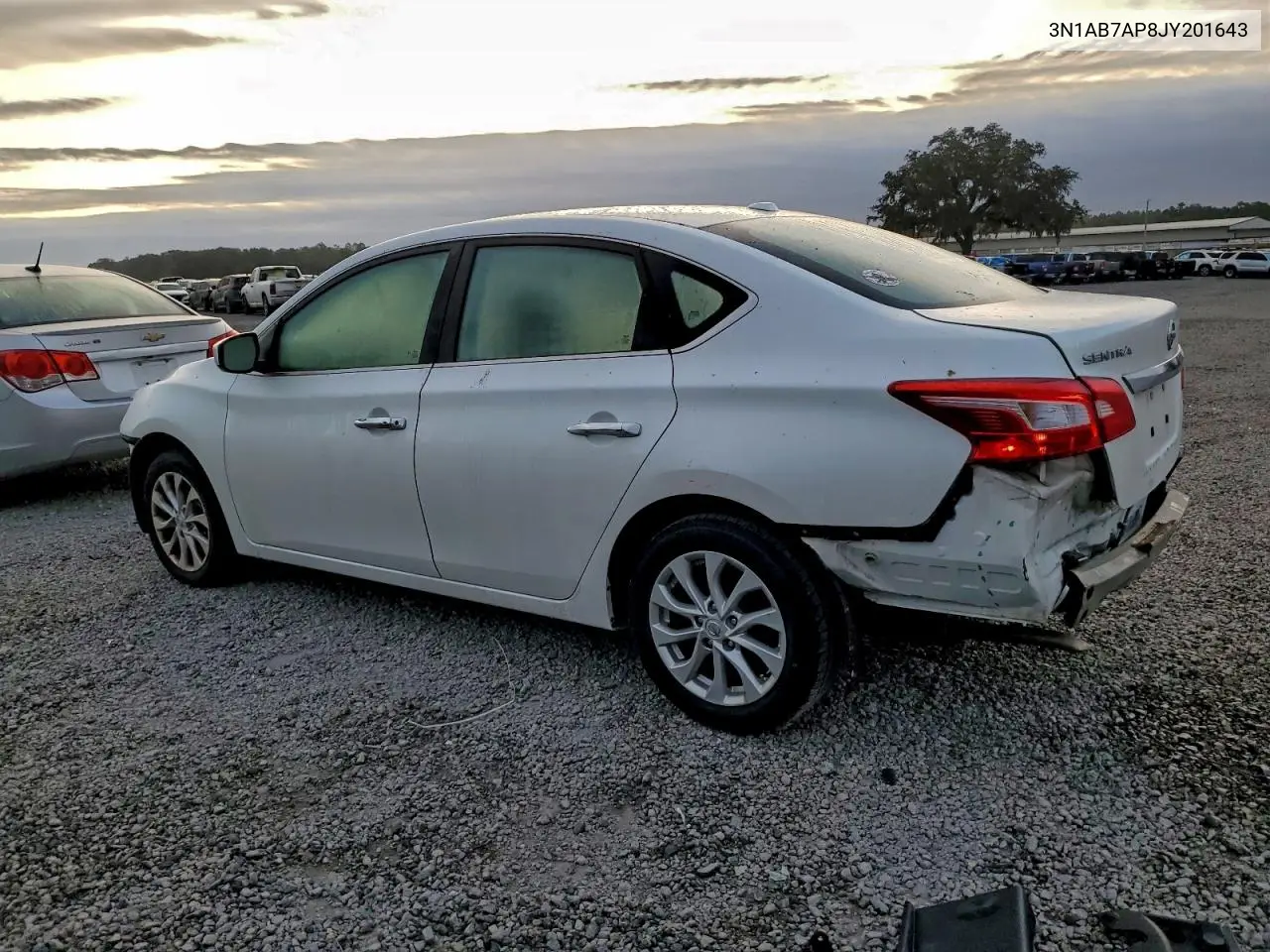 3N1AB7AP8JY201643 2018 Nissan Sentra S