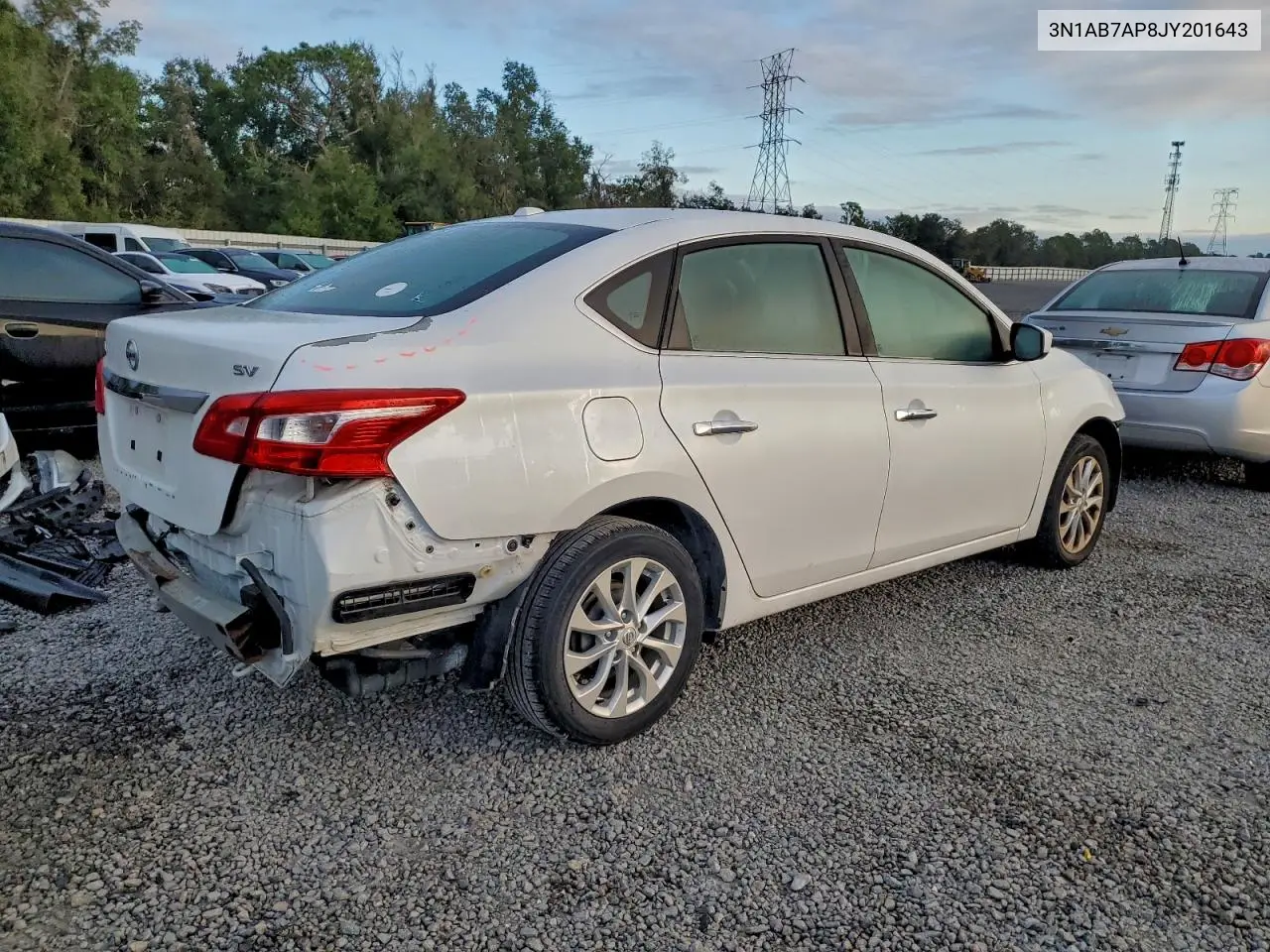 3N1AB7AP8JY201643 2018 Nissan Sentra S