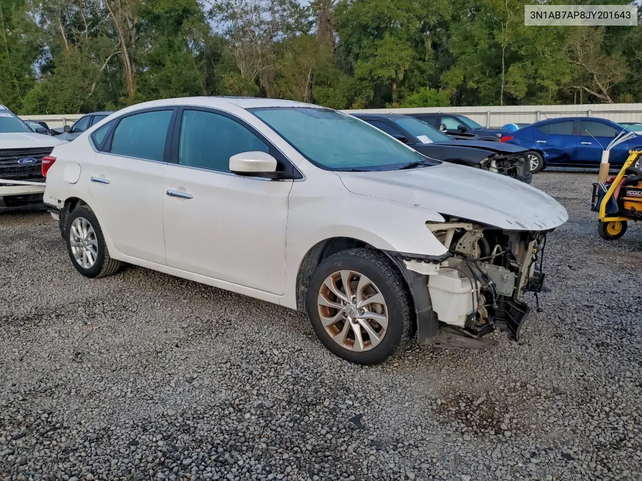 3N1AB7AP8JY201643 2018 Nissan Sentra S