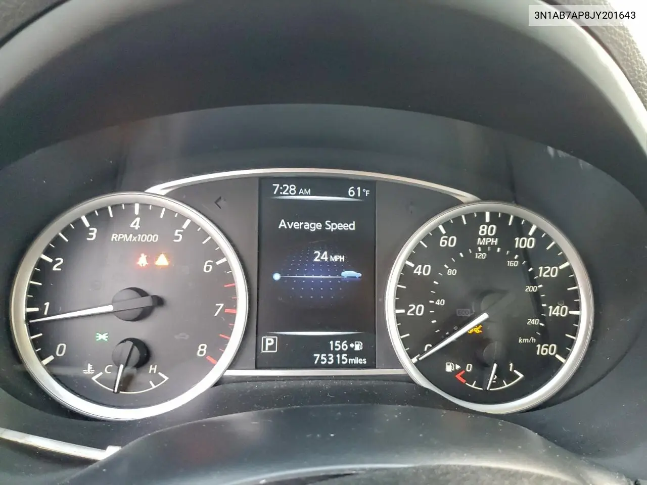 3N1AB7AP8JY201643 2018 Nissan Sentra S