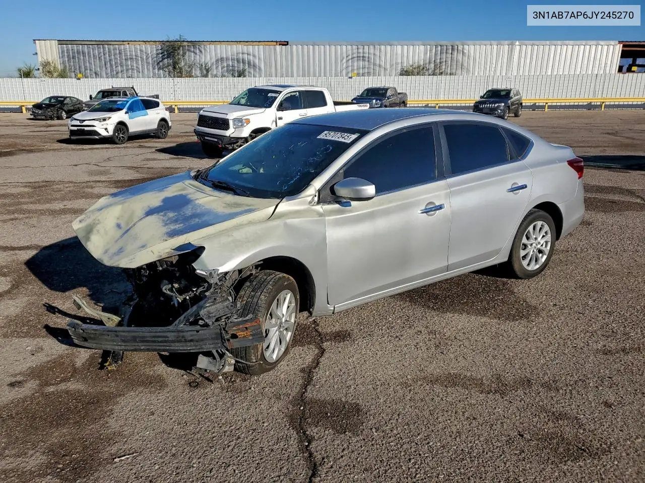 3N1AB7AP6JY245270 2018 Nissan Sentra S