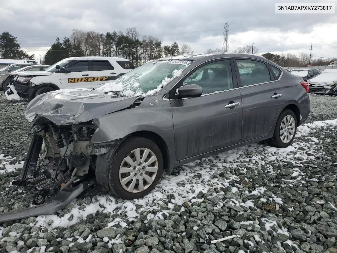 3N1AB7APXKY273817 2019 Nissan Sentra S