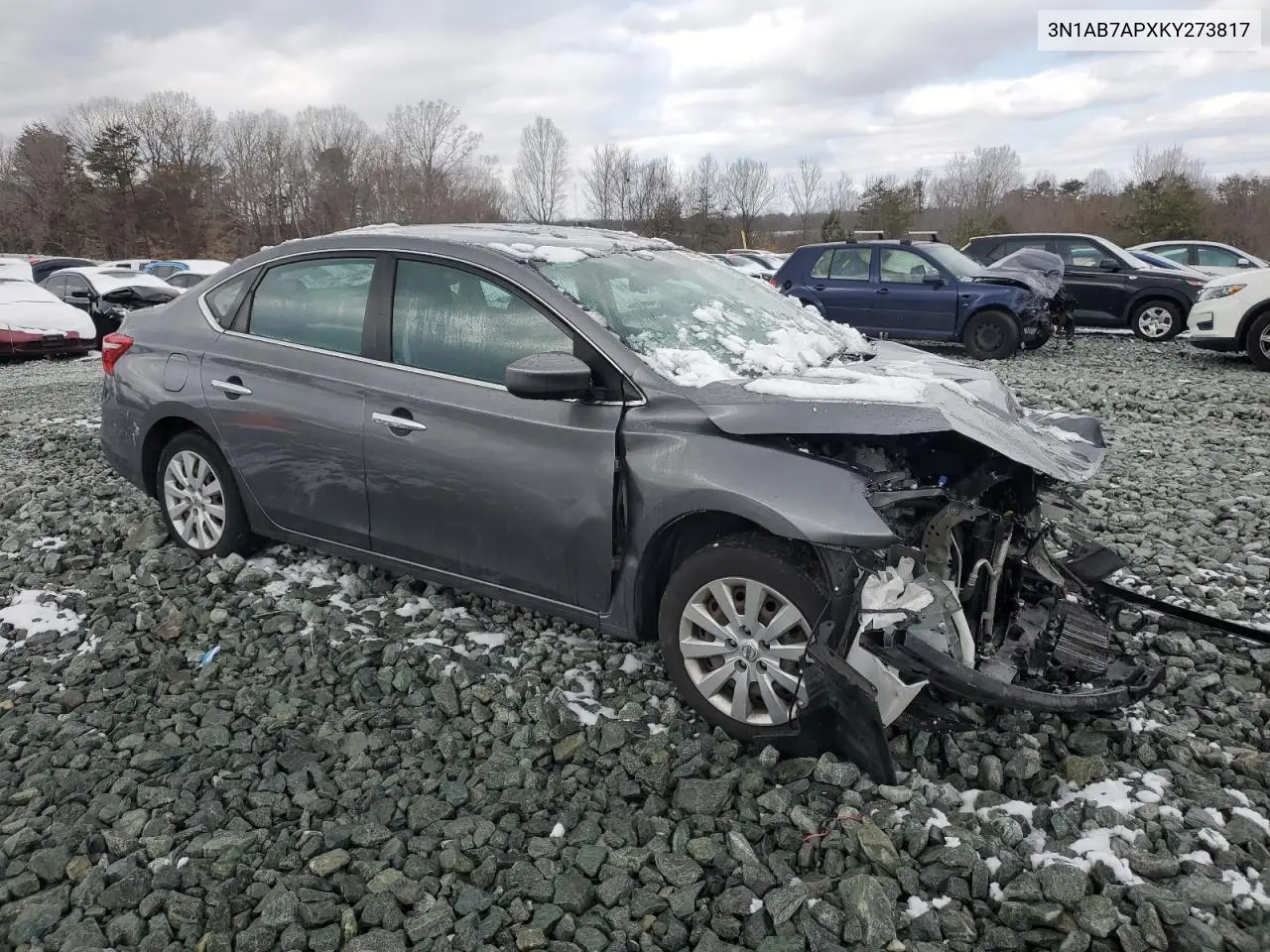 3N1AB7APXKY273817 2019 Nissan Sentra S