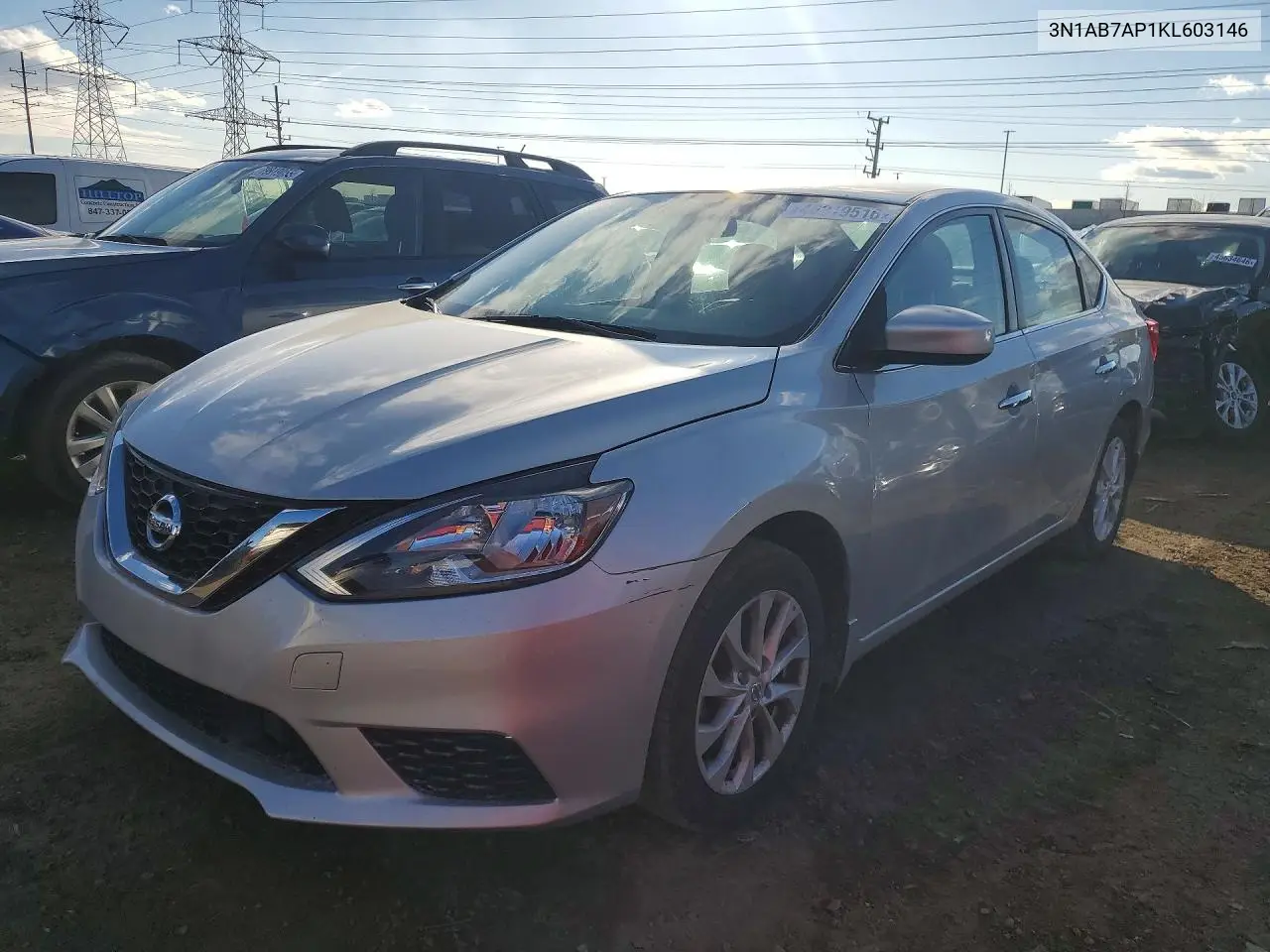3N1AB7AP1KL603146 2019 Nissan Sentra Sv