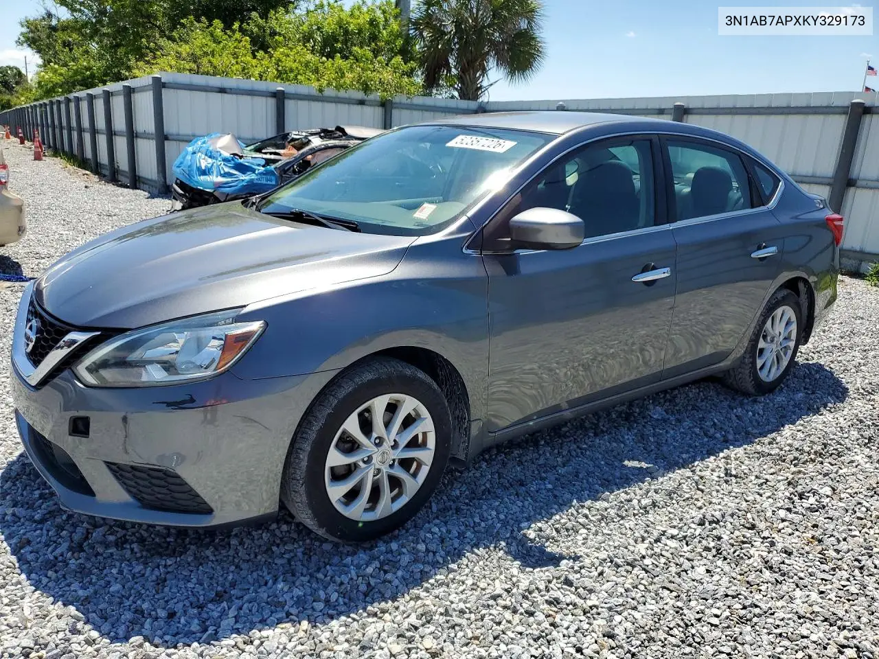 3N1AB7APXKY329173 2019 Nissan Sentra Sv
