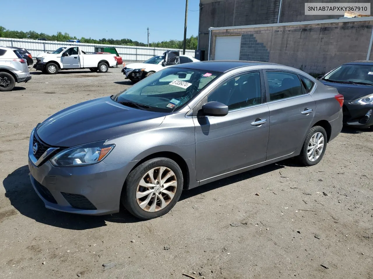 3N1AB7APXKY367910 2019 Nissan Sentra S