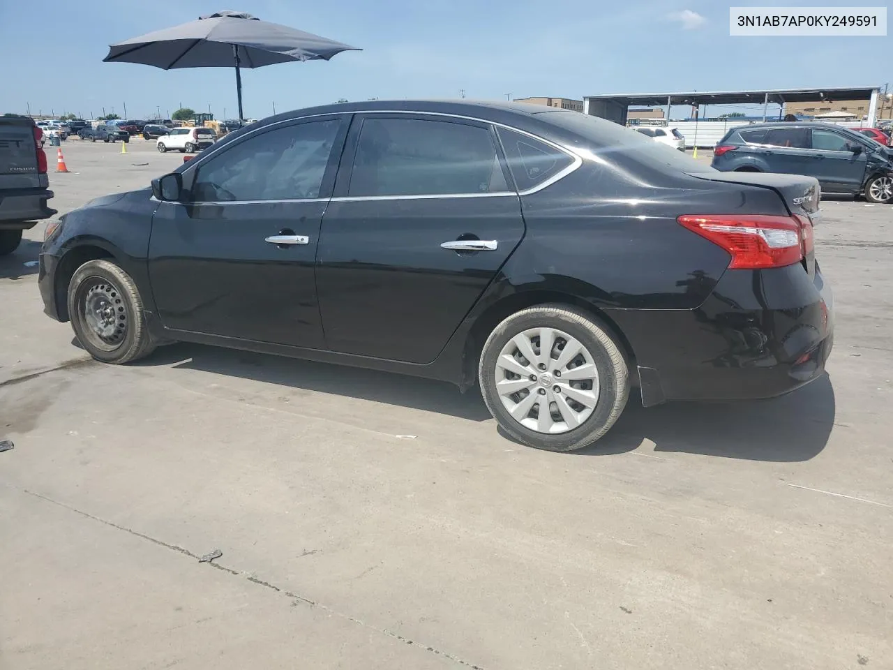 2019 Nissan Sentra S VIN: 3N1AB7AP0KY249591 Lot: 61151214