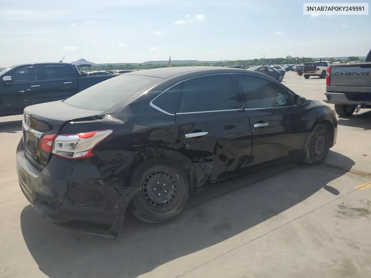 2019 Nissan Sentra S VIN: 3N1AB7AP0KY249591 Lot: 61151214