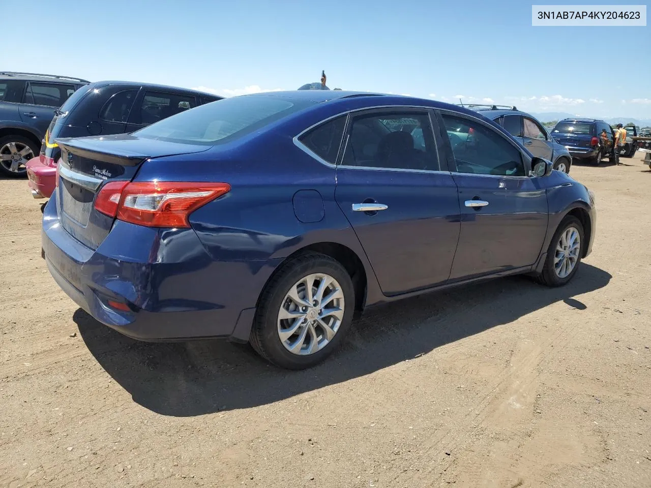 2019 Nissan Sentra S VIN: 3N1AB7AP4KY204623 Lot: 61717834