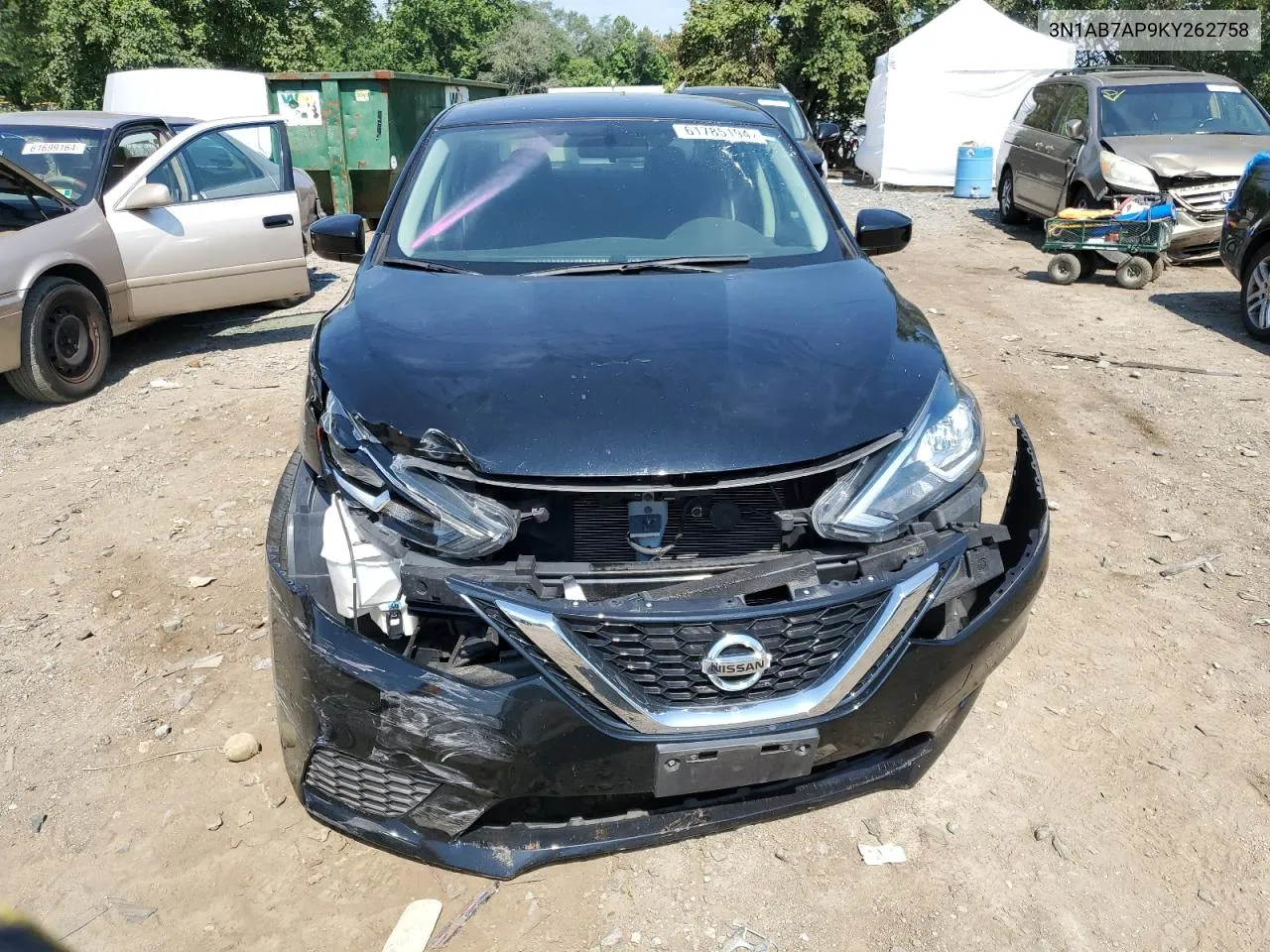 2019 Nissan Sentra S VIN: 3N1AB7AP9KY262758 Lot: 61785194